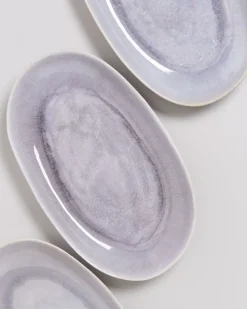 Alcachofra Servierplatte L Graublau