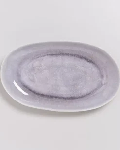 Alcachofra Servierplatte L Graublau