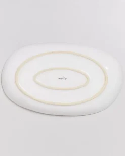 Alcachofra Servierplatte L Graublau