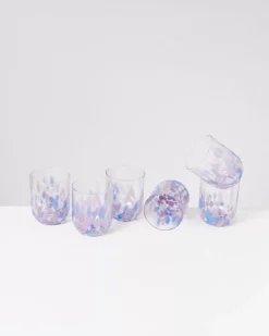 Alegria 6Er Set Glas Gros Drops Lila