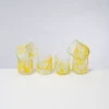 Alegria 6Er Set Glas Klein Big Drops Gelb