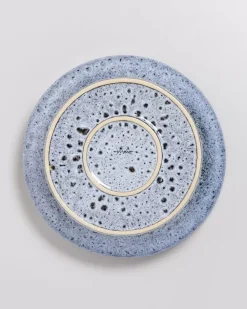 Almada Obstschale Graublau Gesprenkelt