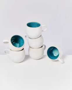 Areia 6Er Set Tasse Gros Aqua