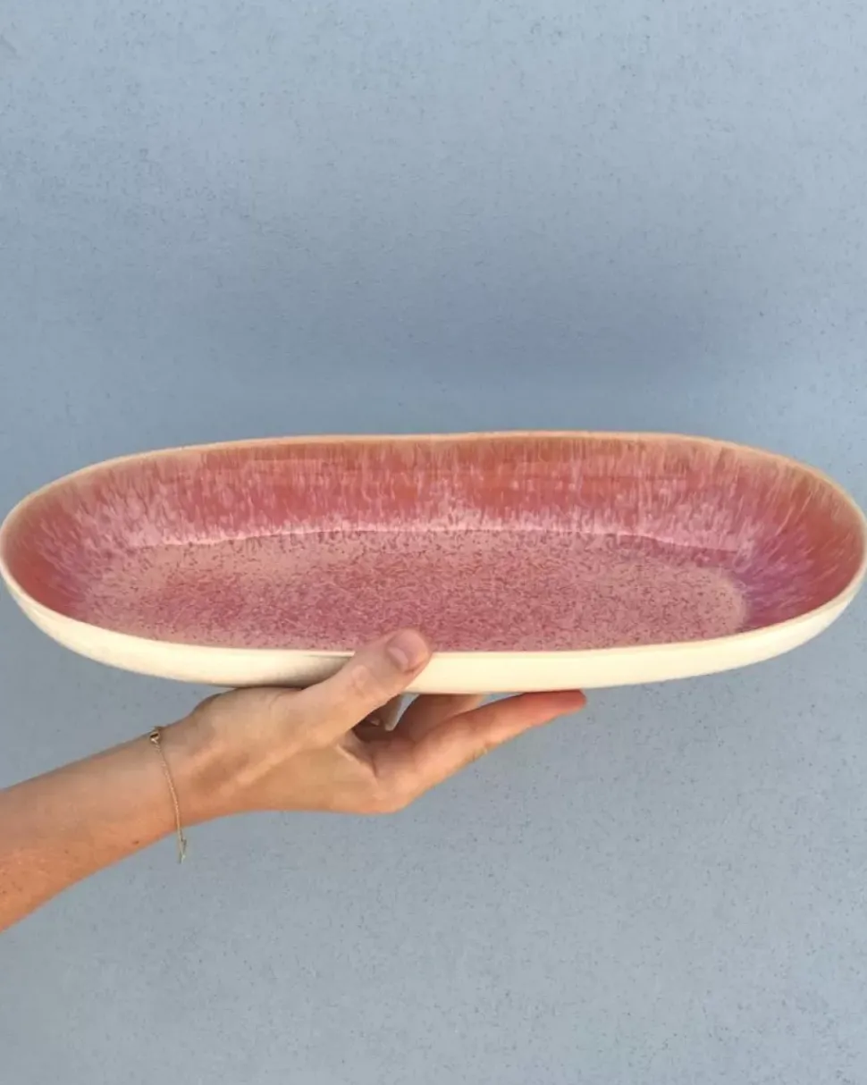 Areia Servierplatte L Pink