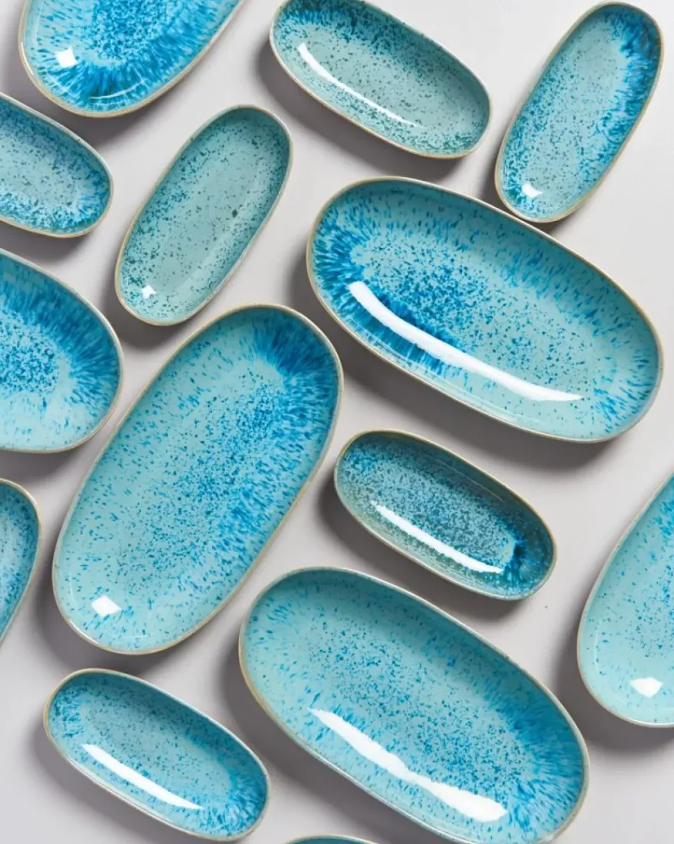 Areia Servierplatte M Aqua