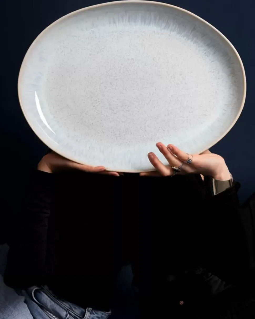 Areia Servierplatte Oval Xl Azur