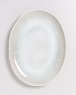Areia Servierplatte Oval L Grau