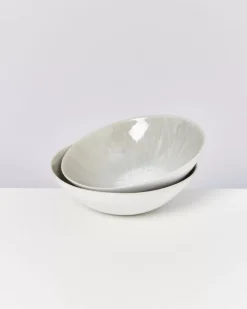 Areia Servierschale Gros Flach Grau