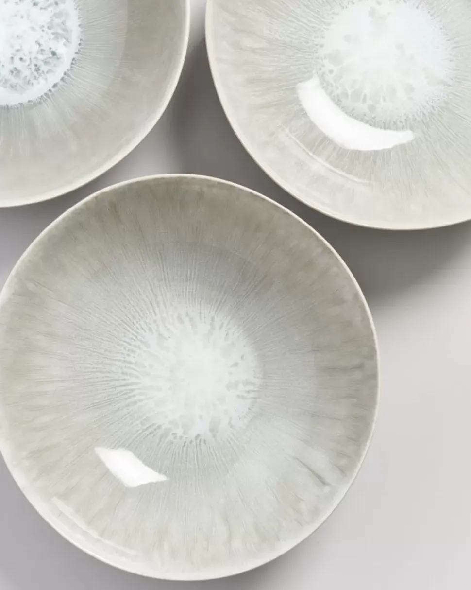 Areia Servierschale Gros Flach Grau