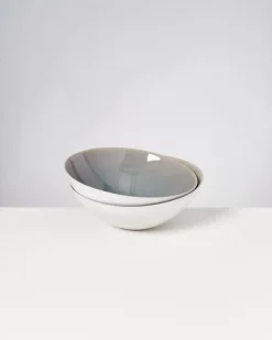 Areia Servierschale Klein Flach Grau