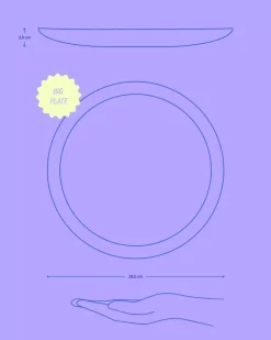 Areia Teller Gros Azur