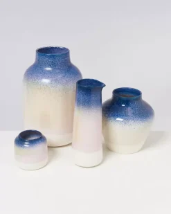 Bebe Vase Blau Rosa Gesprenkelt