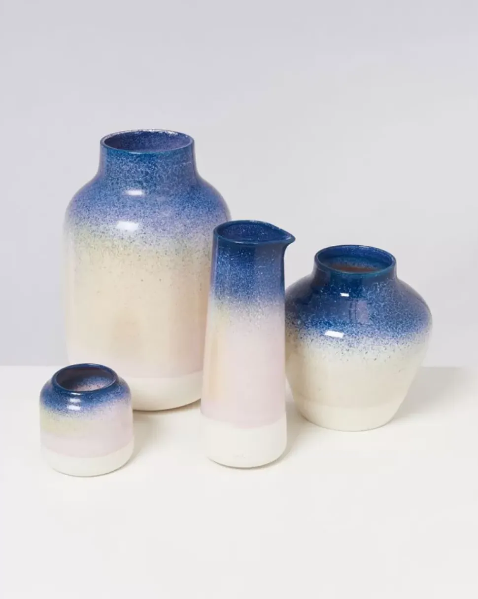 Bebe Vase Blau Rosa Gesprenkelt