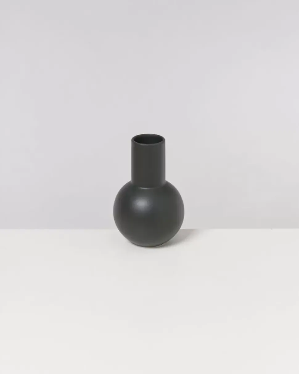 Bola Vase M Dunkelgrun