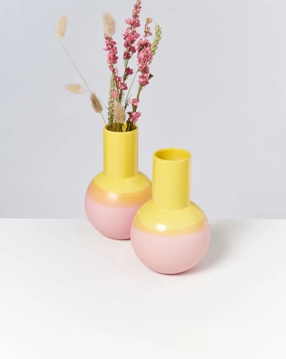 Bola Vase M Gelb Rose