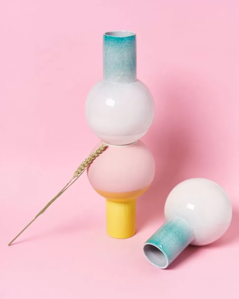 Bola Vase M Gelb Rose