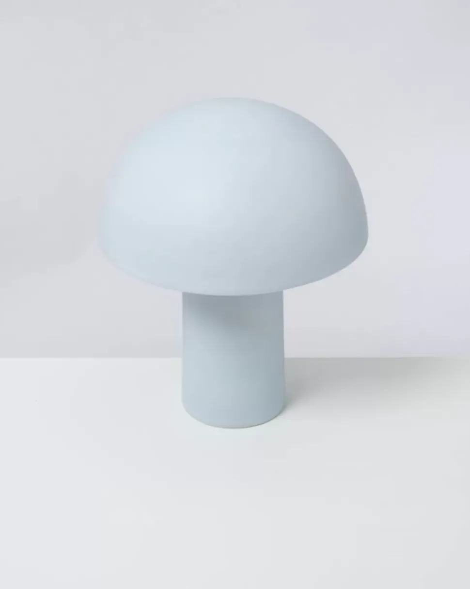 Cogumelo Keramiklampe Hellblau