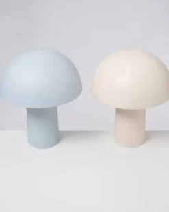 Cogumelo Keramiklampe Hellblau