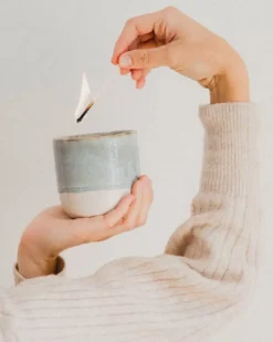 Coimbra Duftkerze "Dia No Mar" Graublau