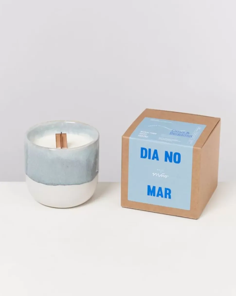 Coimbra Duftkerze "Dia No Mar" Graublau