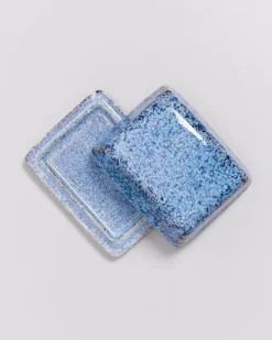 Cordoama Butterdose Blau Gesprenkelt