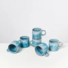 Cordoama 6Er Set Tasse Klein Aqua