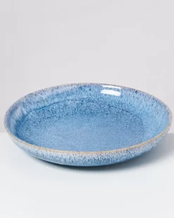 Cordoama Servierschale Gros Flach Blau Gesprenkelt