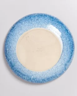 Cordoama Servierschale Gros Flach Blau Gesprenkelt