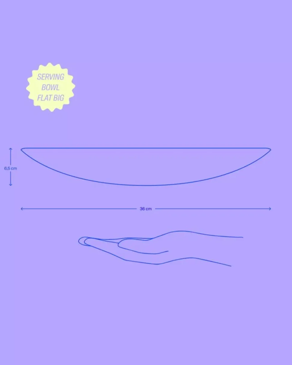 Cordoama Servierschale Gros Flach Mint