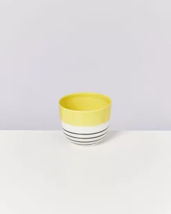 Flores Ubertopf Gelb Schwarz Gestreift