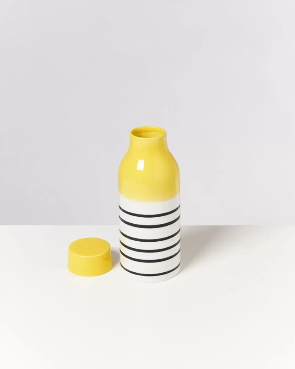 Garrafa Gelb Schwarz Gestreift