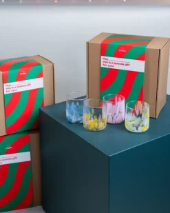 Geschenkbox - 4 X Alegria Glas Klein