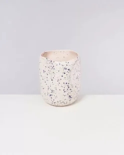 Joao Vase L Rose Blau Gesprenkelt