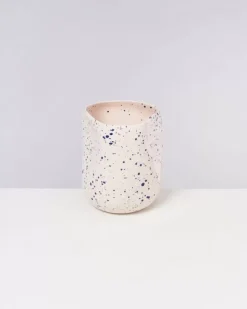 Joao Vase L Rose Blau Gesprenkelt