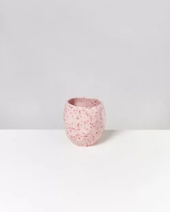 Joao Vase M Rosa Rot Gesprenkelt