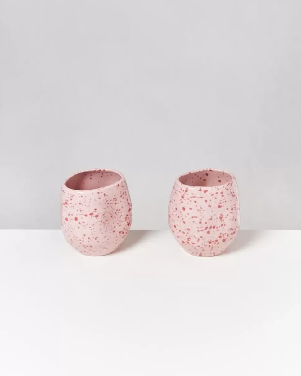 Joao Vase M Rosa Rot Gesprenkelt