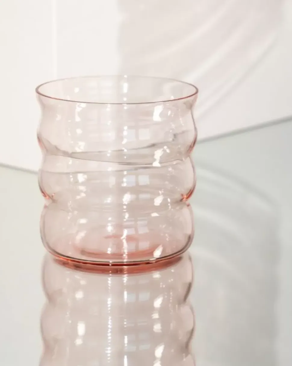 Joia Glas Bubble Pink Opal