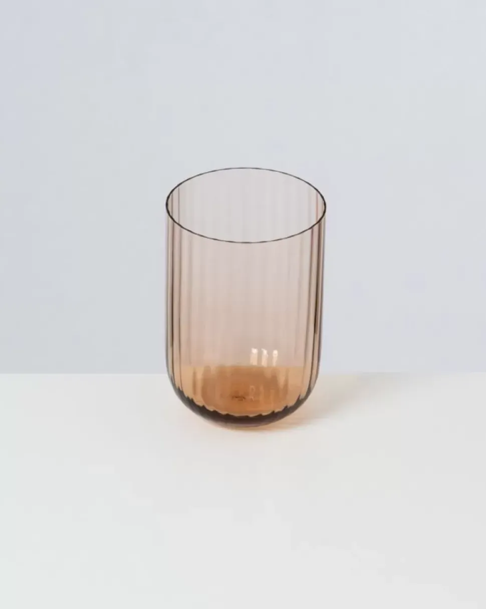 Joia Glas Riffled Bronze