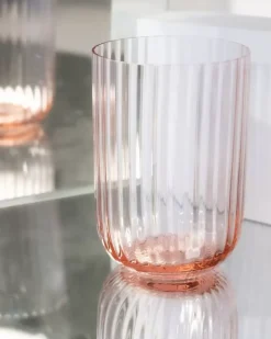 Joia Glas Riffled Pink Opal