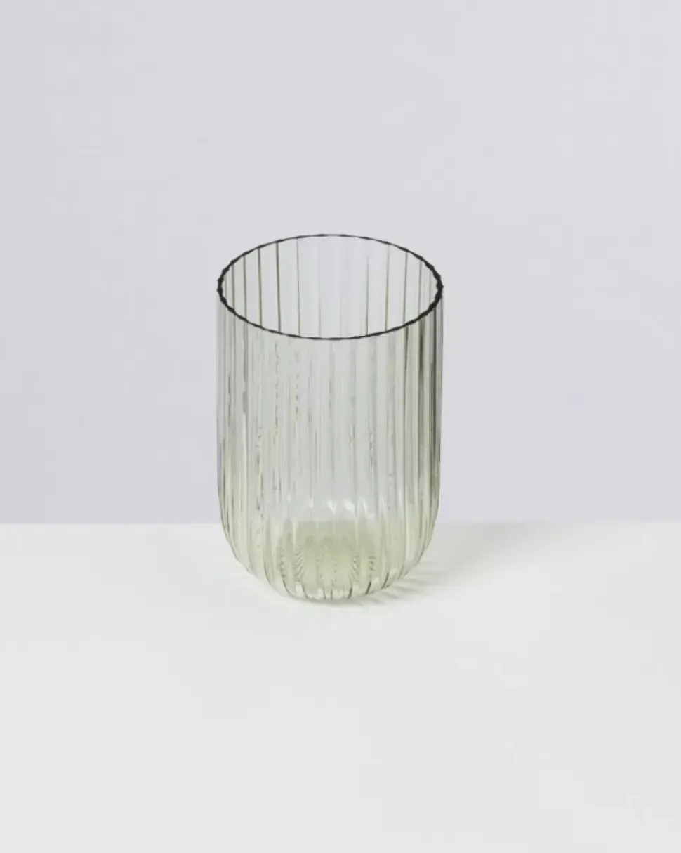 Joia Glas Riffled Smaragd