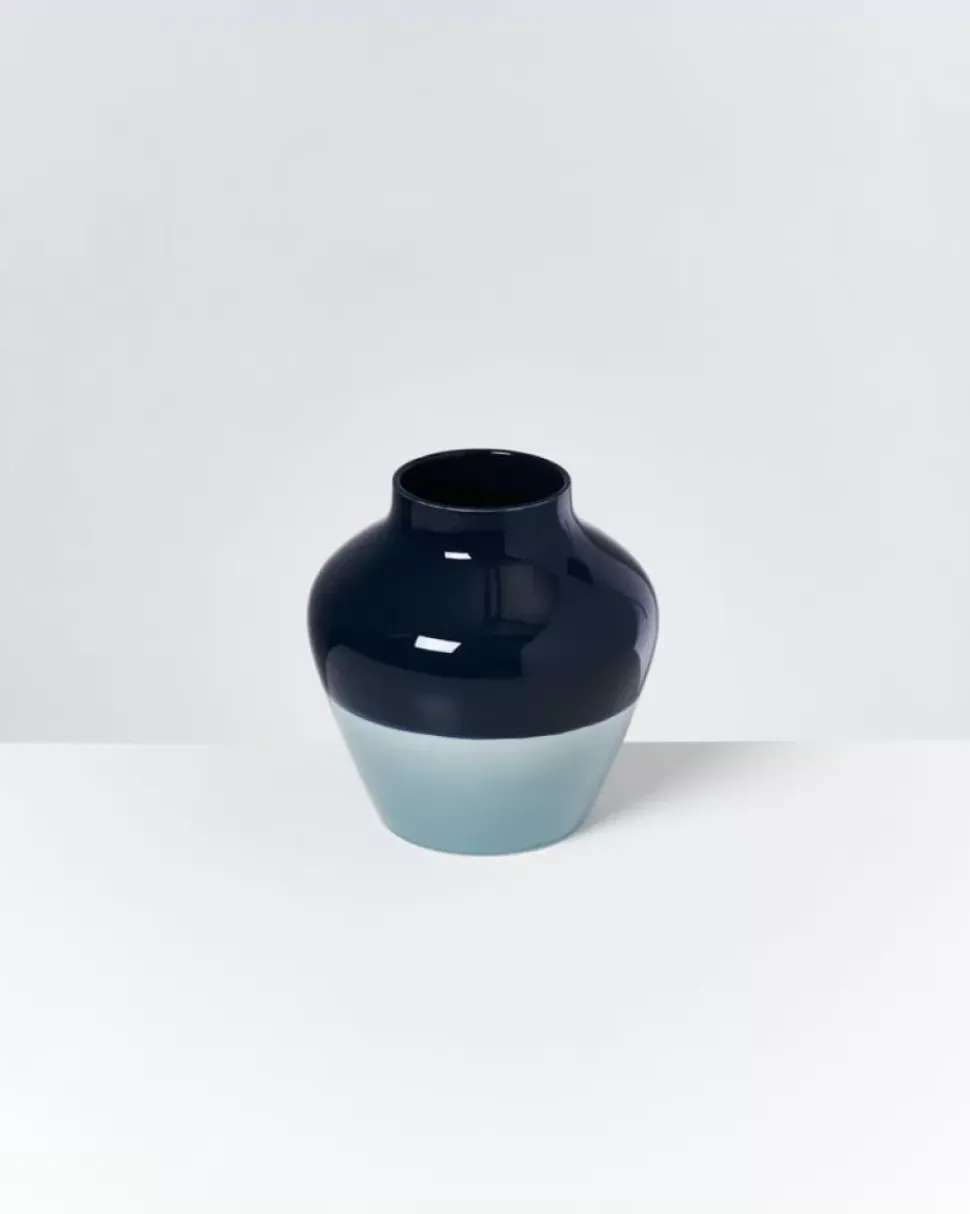 Madalin Vase Navy Hellblau