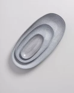 Mae Servierplatte L Grau