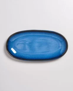 Melides Servierplatte L Blue