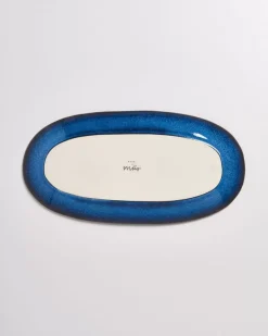 Melides Servierplatte L Blue