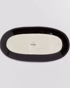 Melides Servierplatte L Deepseablue