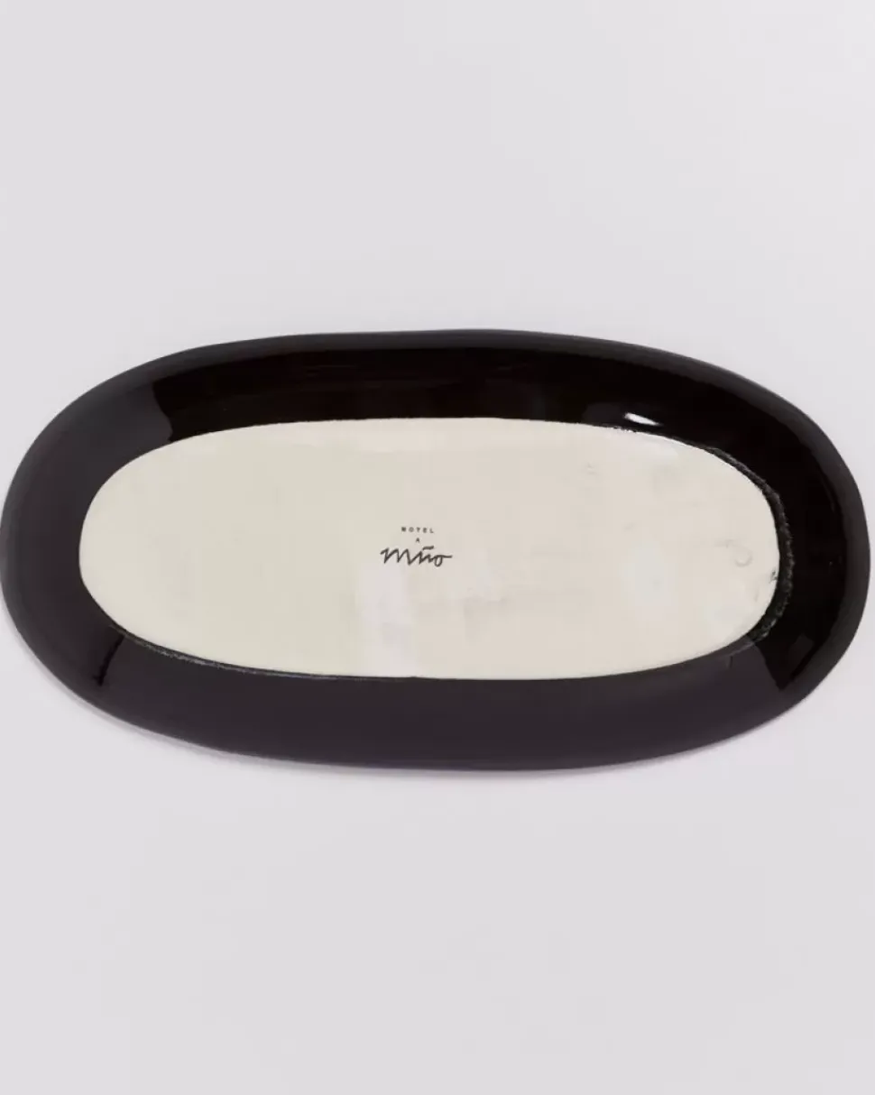 Melides Servierplatte L Deepseablue