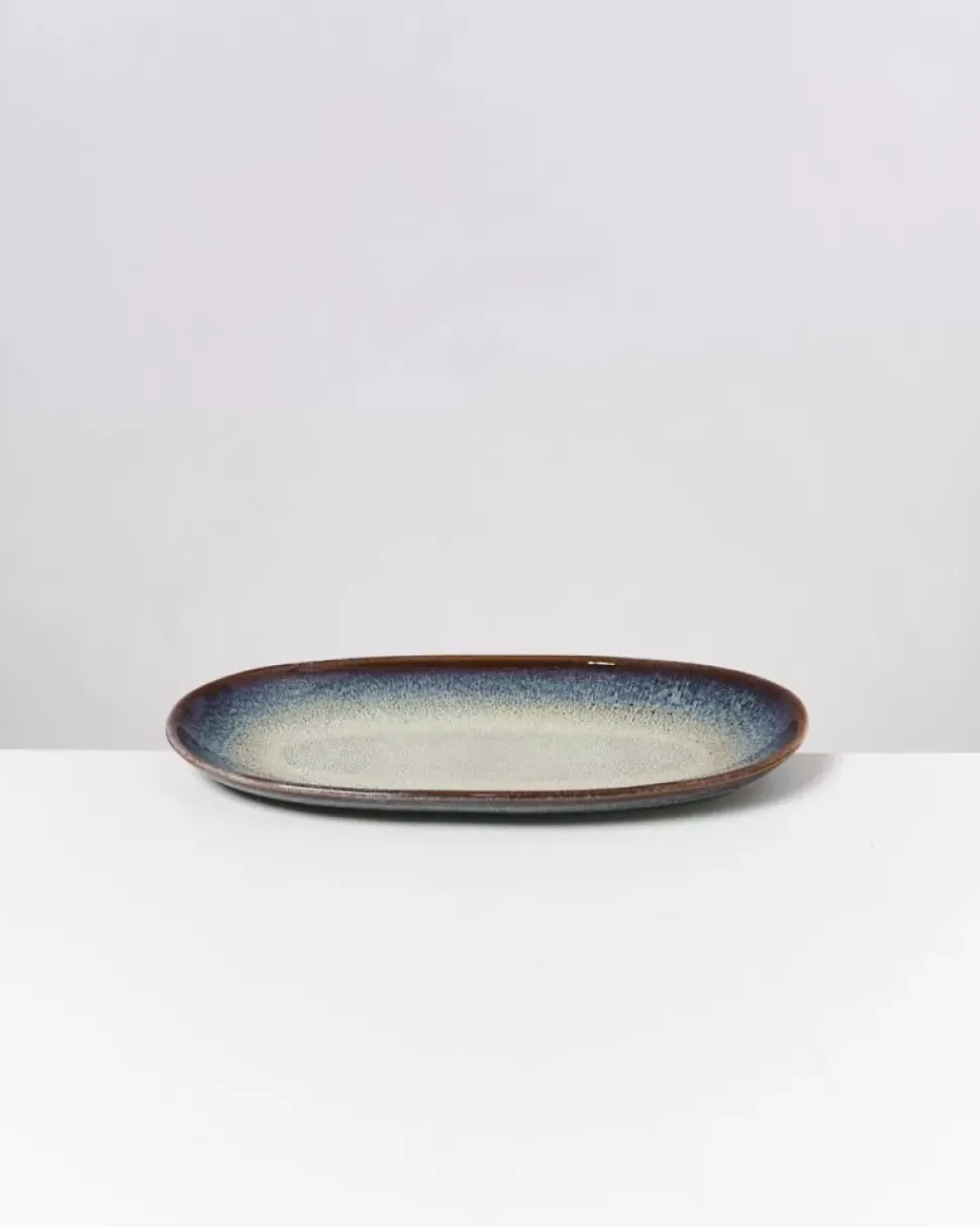 Melides Servierplatte L Forest Brown