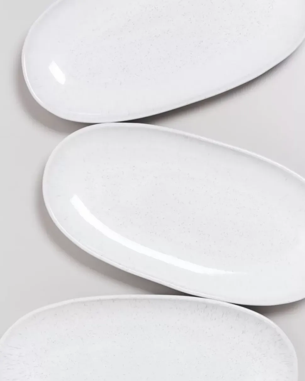 Melides Servierplatte L White