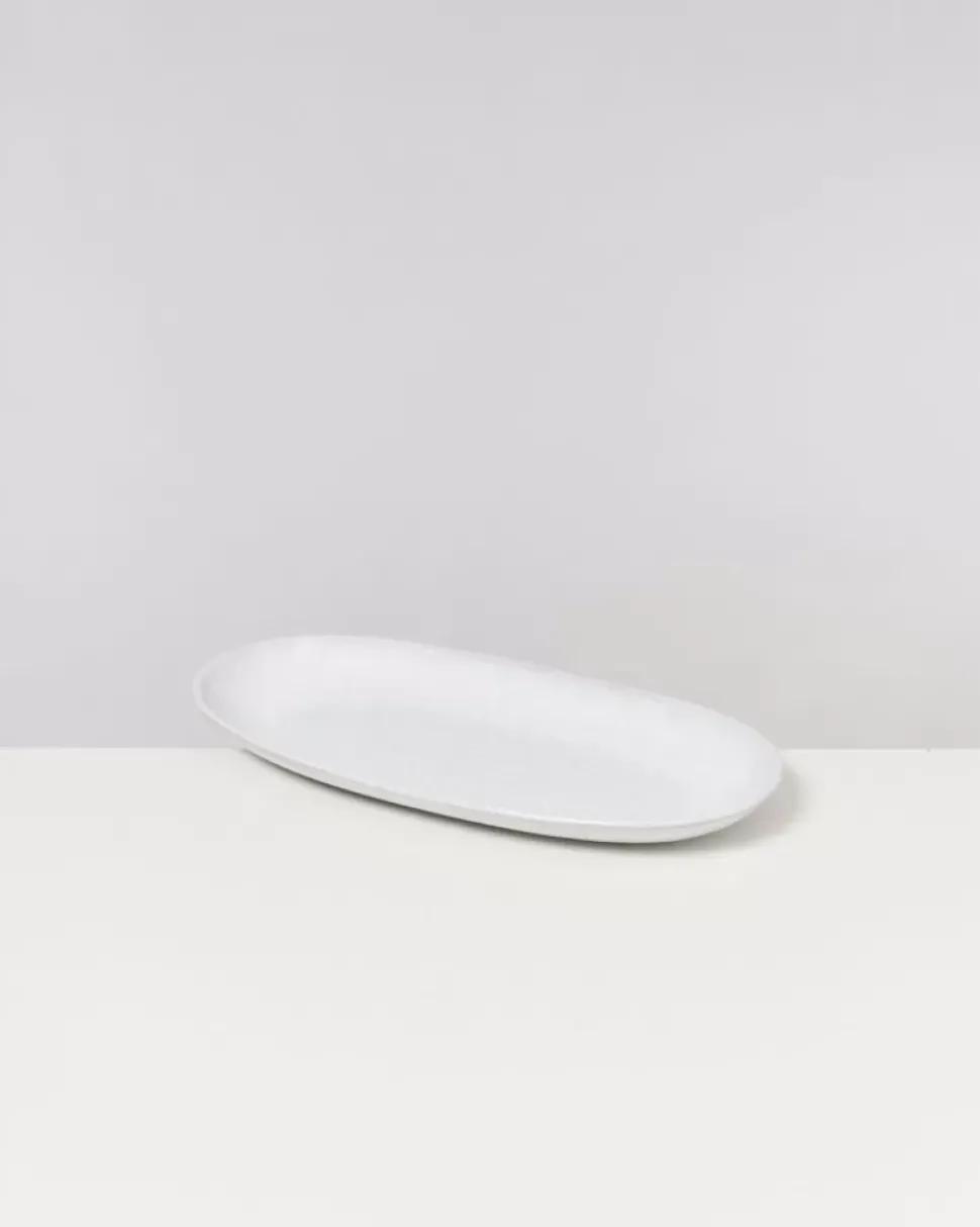 Melides Servierplatte L White