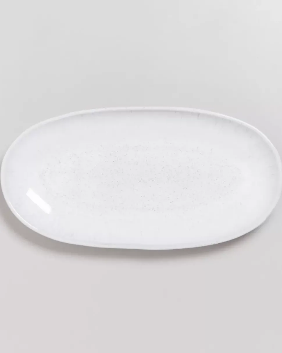 Melides Servierplatte L White